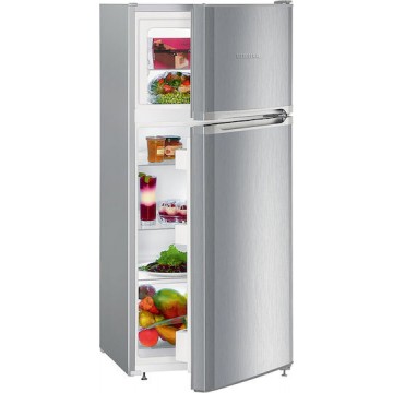 Liebherr Ψυγείο Δίπορτο 196lt Υ124xΠ55xΒ63εκ. Inox CTele 2131